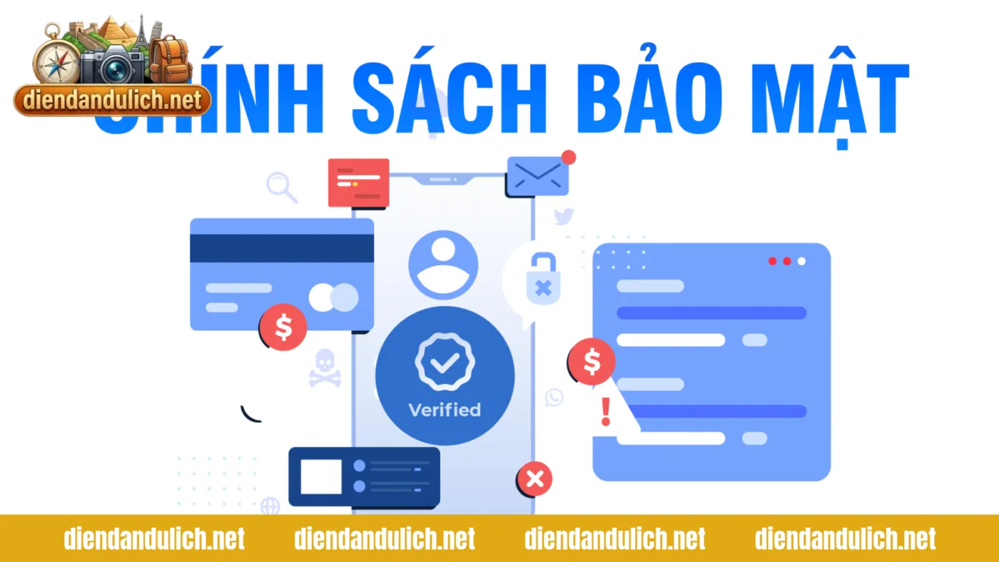 Văn bản chính sách bảo mật thông tin khách hàng với dấu mộc cam kết quyền riêng tư
