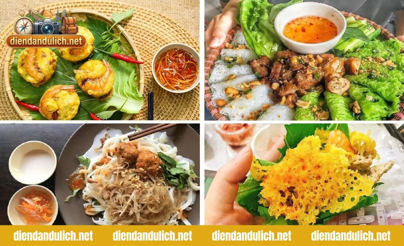 Các loại bánh dân gian miền Tây đa dạng màu sắc được bày trí bắt mắt trên mẹt tre truyền thống