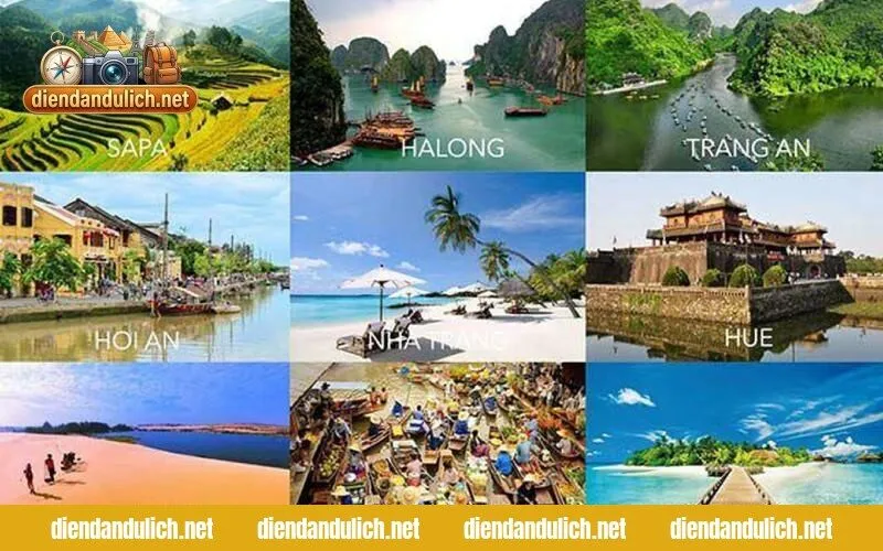 Hình ảnh nhóm khách du lịch check-in hào hứng, minh họa cho sự gắn kết và niềm vui khi tham gia cộng đồng xê dịch